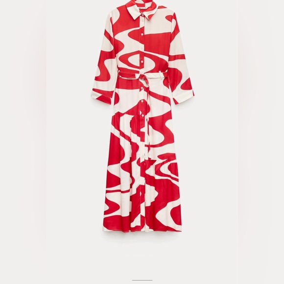 Zara Printed Dress ZW Collection. New With Tags. - Picture 7 of 11